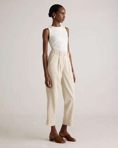 Drapey Twill Tapered Trouser - 0 / True Black