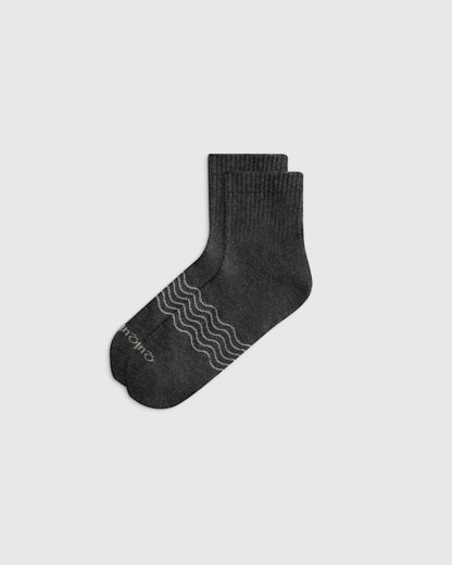 Everyday Cotton Solid Quarter Socks (4-Pack) - S / White