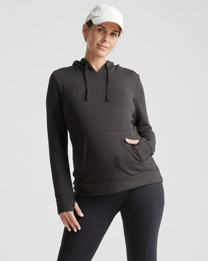 SuperSoft Fleece Maternity & Nursing Hoodie - XS / Off-White