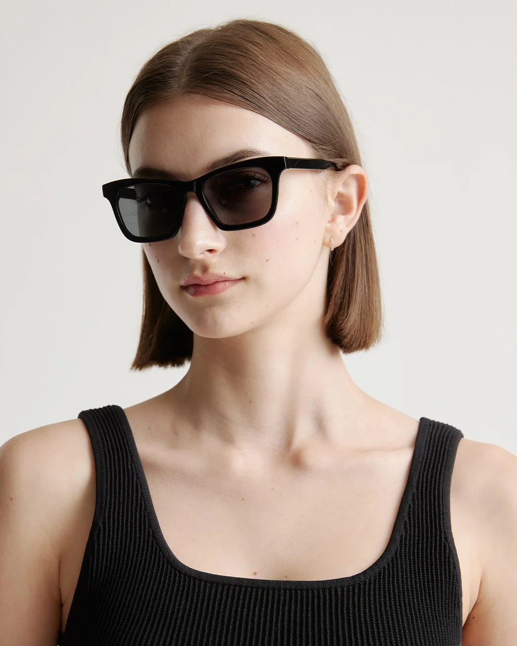 Luna Polarized Acetate Sunglasses - Narrow / Tan Tortoise with Brown Lens