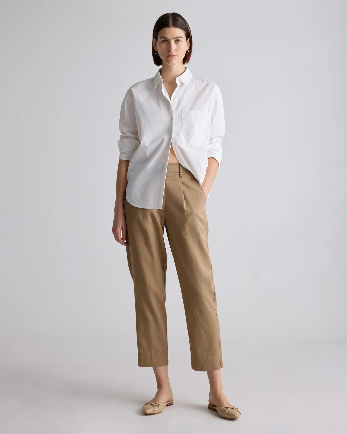 Drapey Twill Tapered Trouser - 0 / True Black