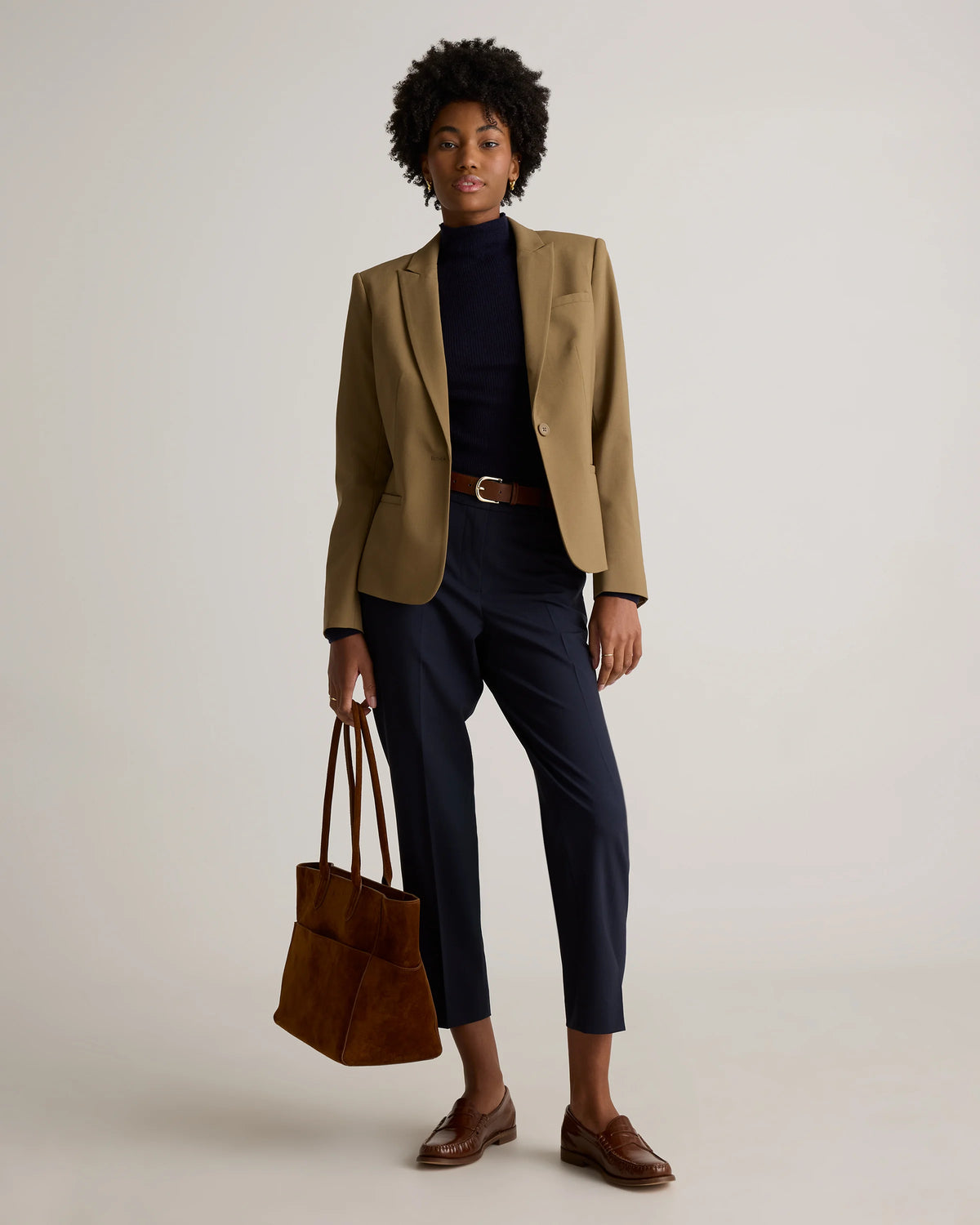 Italian Wool Tailored Blazer - XS / Navy