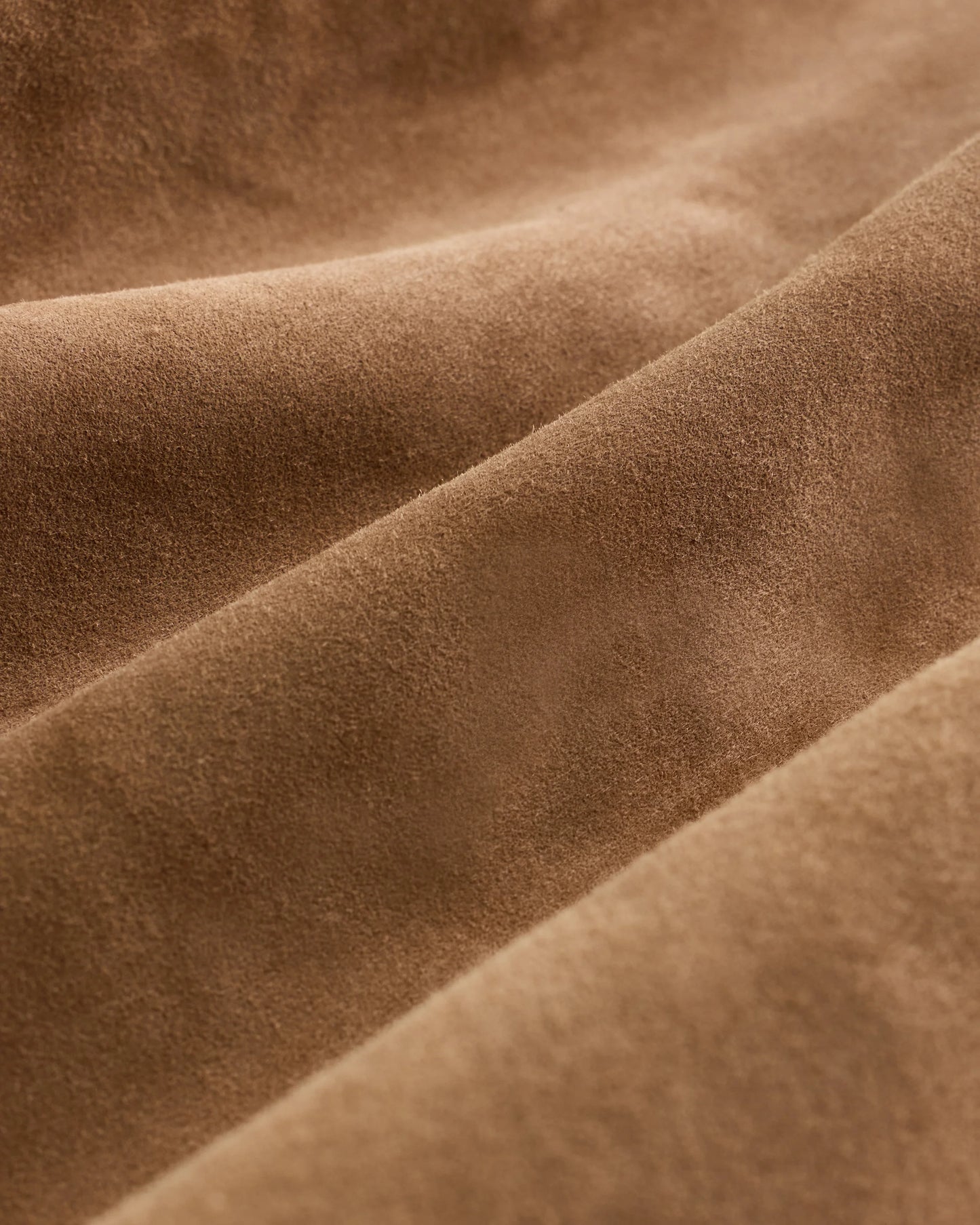 100% Suede Café Racer Jacket - S / Pecan Brown