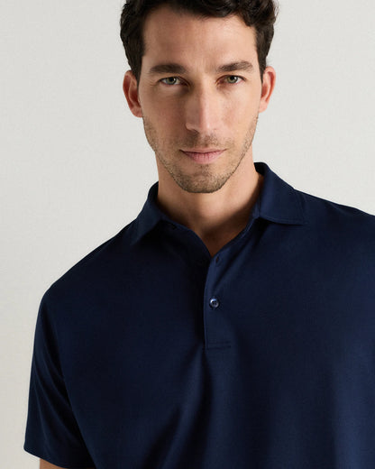 Performance Mesh Golf Polo - S / Navy