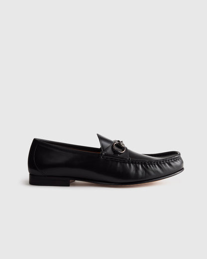 Calfskin Leather Horsebit Loafer - 7 / Tan