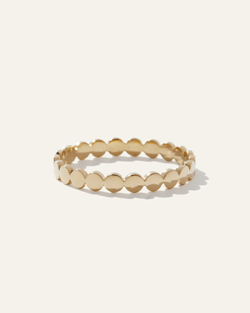14K Gold Circle Eternity Band - 4 / Yellow Gold
