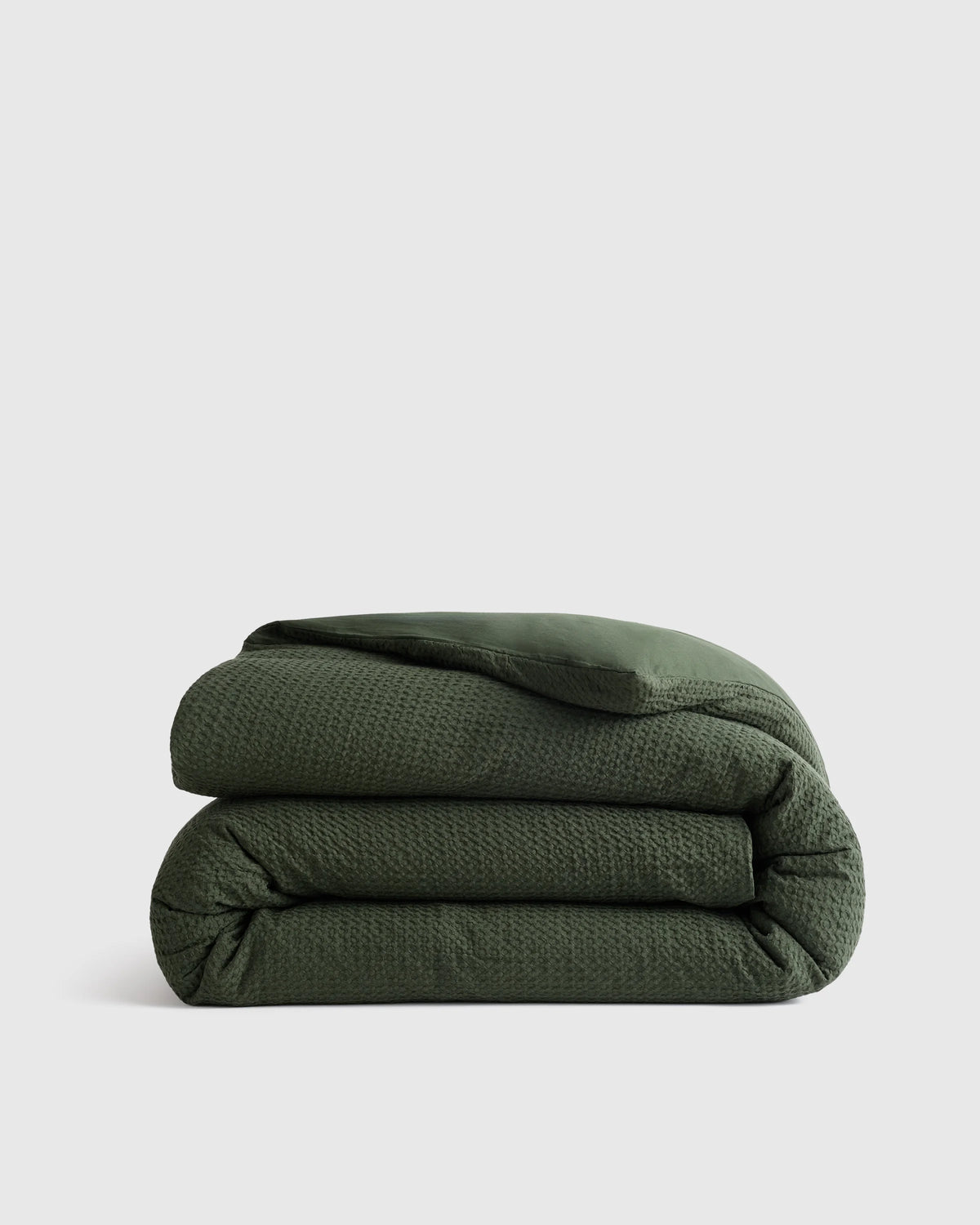 Organic Luxe Honeycomb Duvet Cover - Twin / Mineral