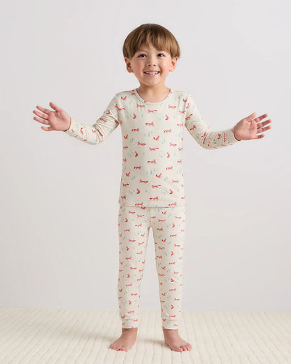 Bamboo Long Sleeve and Pant Pajama Set - 2T / Wildflower Dreams