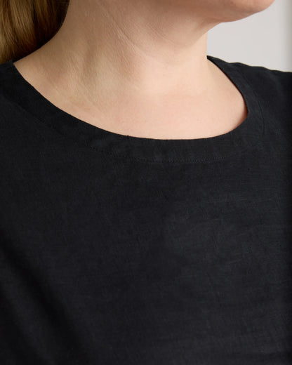 100% European Linen Tank - 1X / White