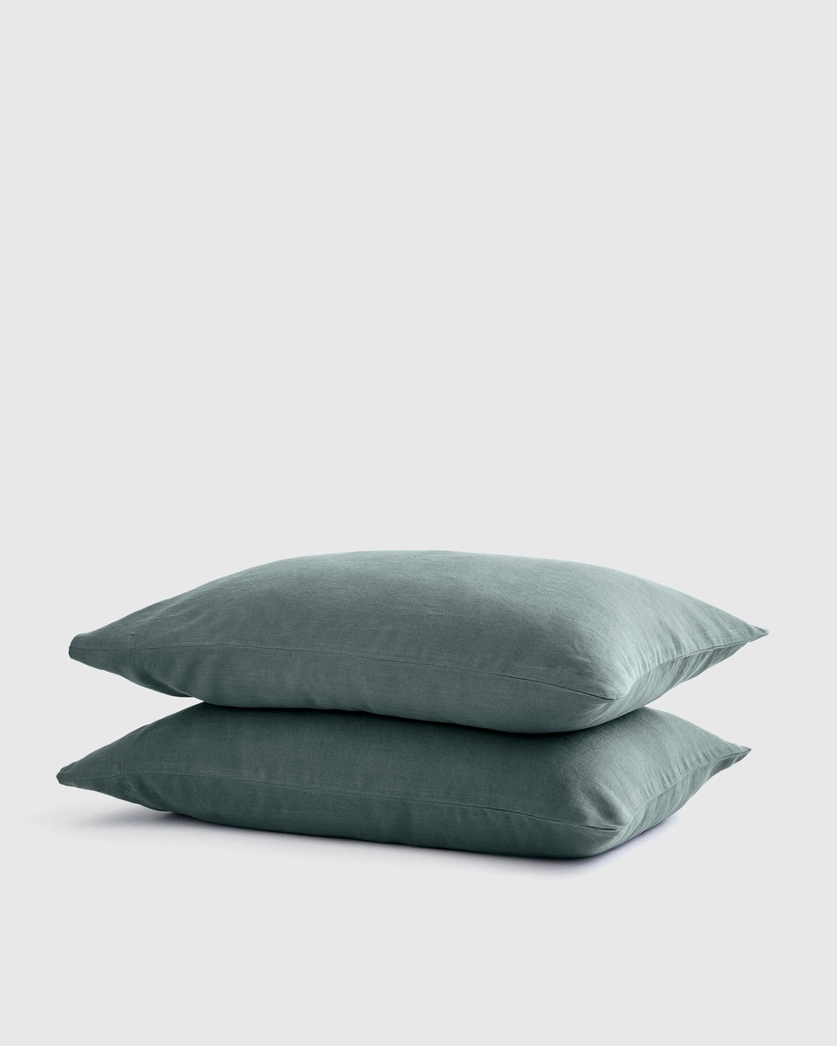 European Linen Pillowcase Set - Standard / White