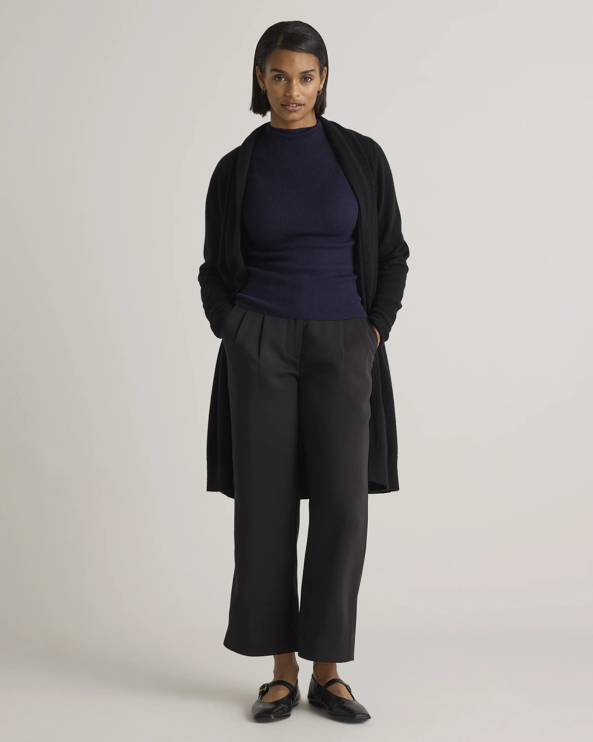 Mongolian Cashmere Duster Cardigan Sweater - XS / Oatmeal
