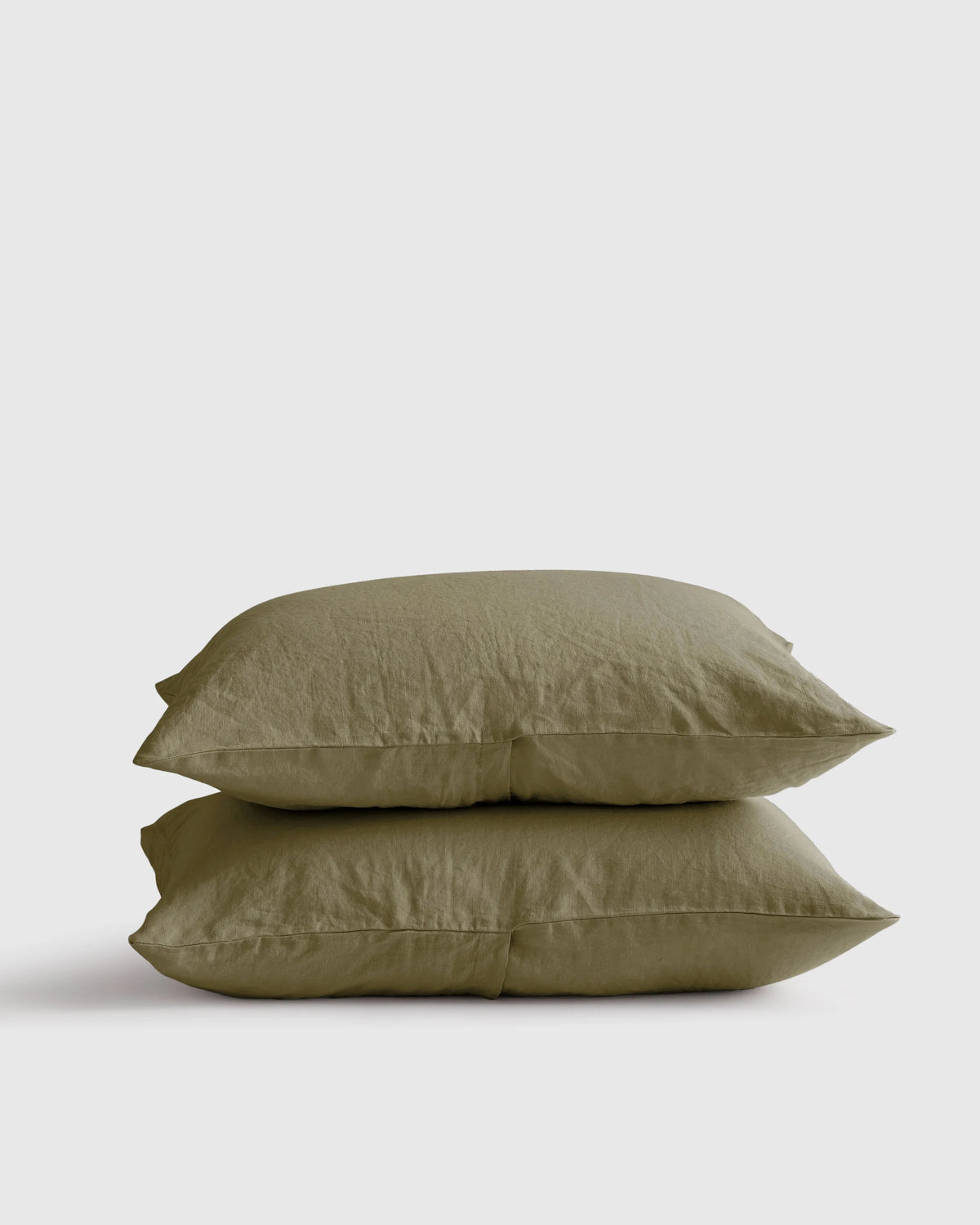 European Linen Sham Set - Standard / White