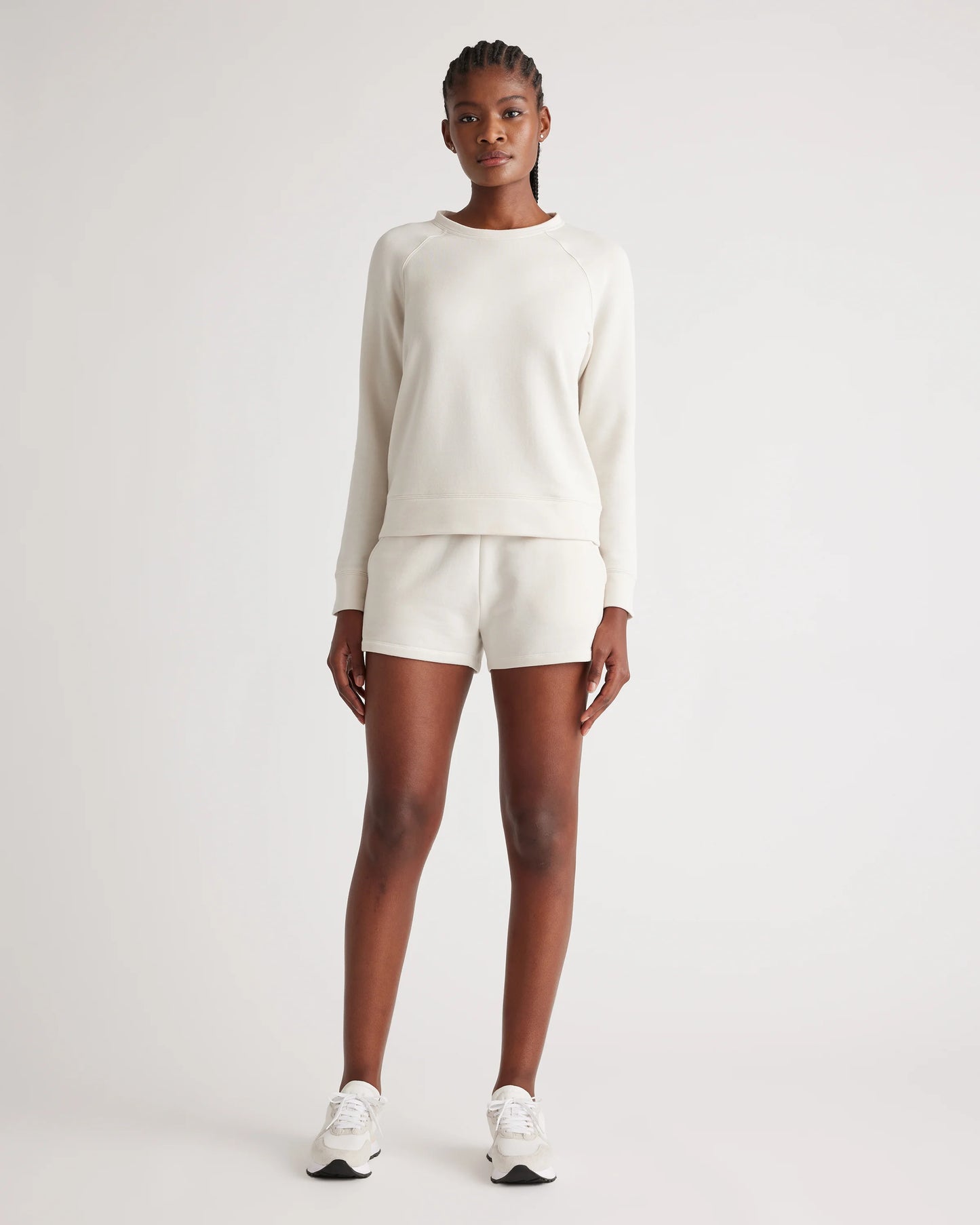 SuperSoft Fleece Crew - XS / Smoked Thyme Green