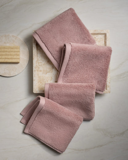 Plush Organic Turkish Cotton Washcloth (Set of 4) - One Size / White