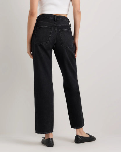 Bella Rigid Straight Jeans - 24 / Rinsed Indigo Blue