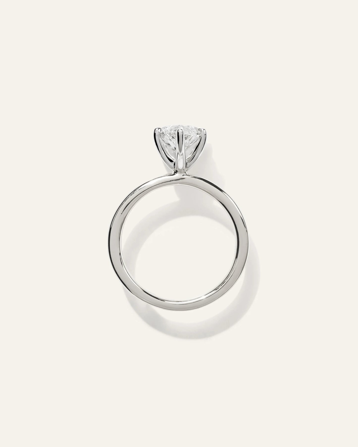 Lab Grown Diamond Marquise Comfort Fit Engagement Ring - 3ct - 4 / Yellow Gold