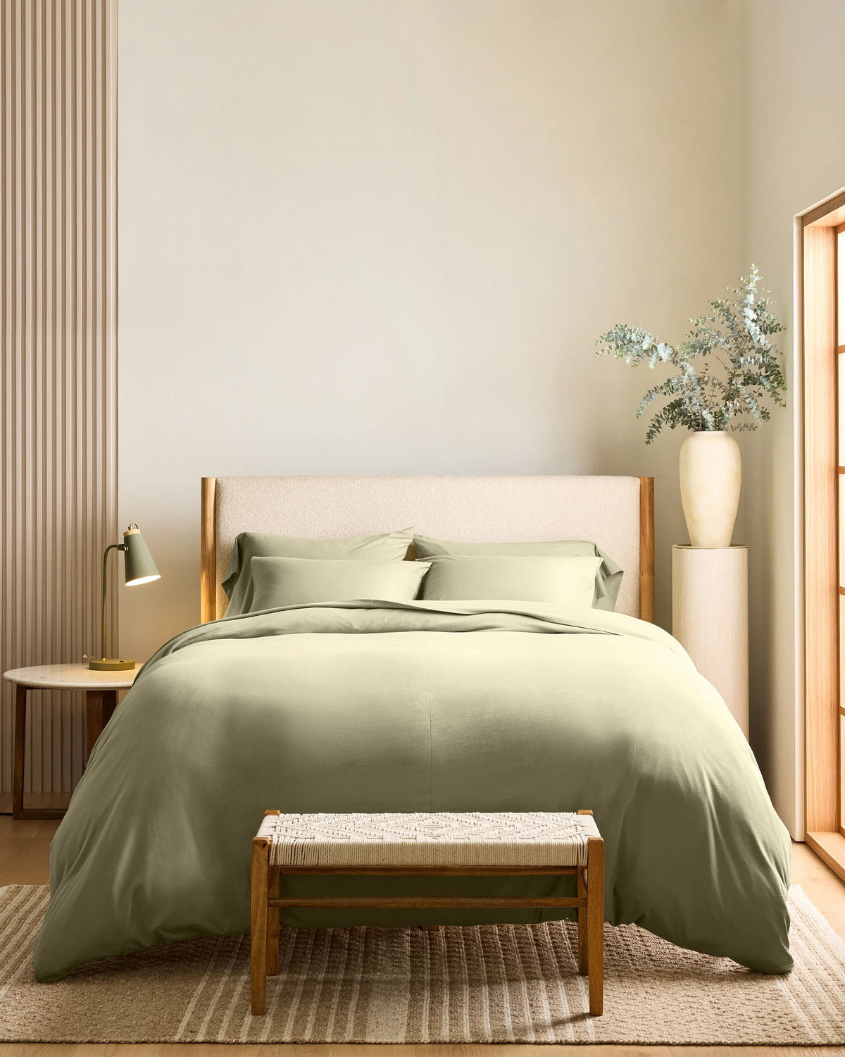 Organic Jersey Duvet Cover - Twin / Light Blue