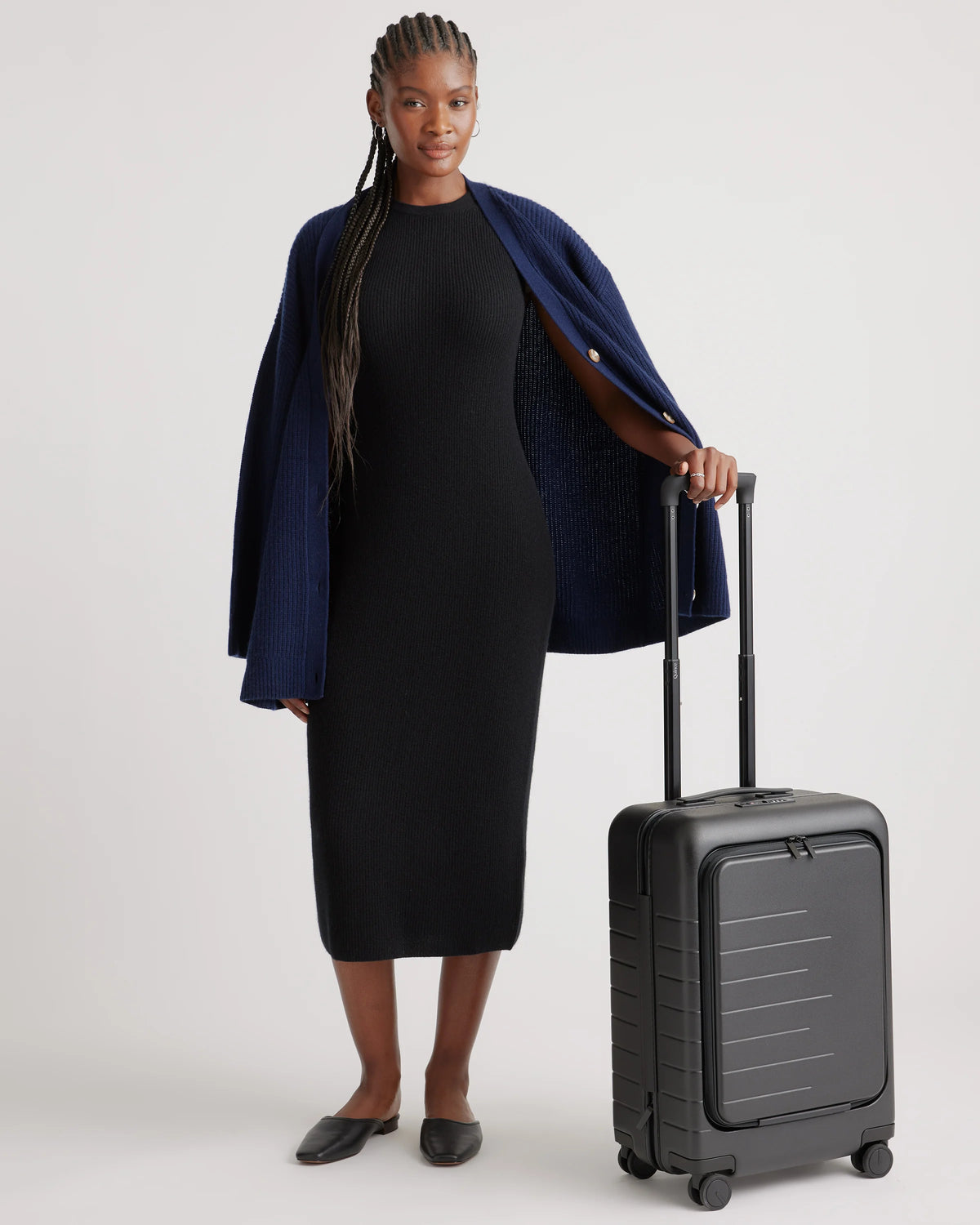 Front Pocket Carry-On Suitcase - One Size / Lavender