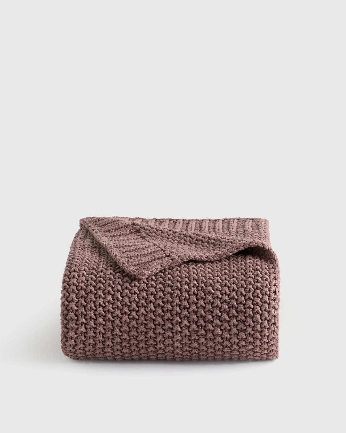 Cotton Fisherman Throw - 50x60 / Espresso