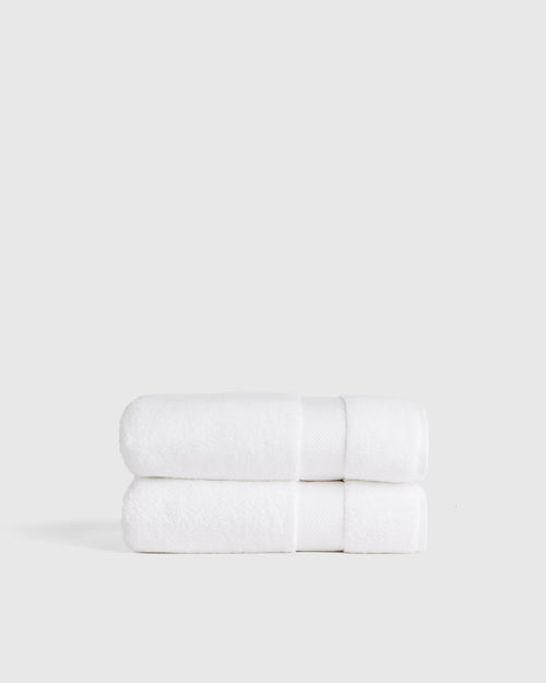 Turkish Ultra Plush Bath Towel (Set of 2) - One Size / White