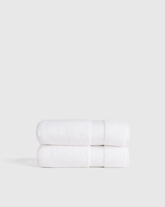 Turkish Ultra Plush Bath Towel (Set of 2) - One Size / White