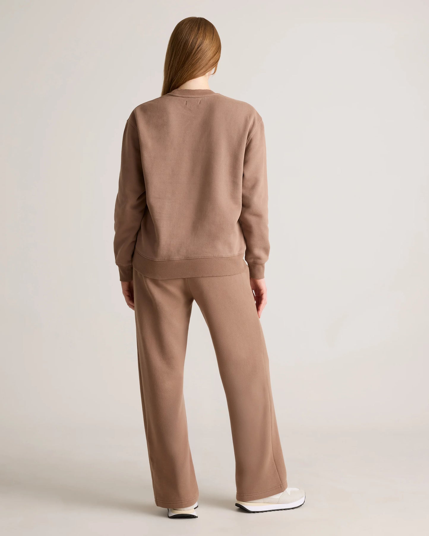 Organic Heavyweight Fleece Crew - XS / Taupe