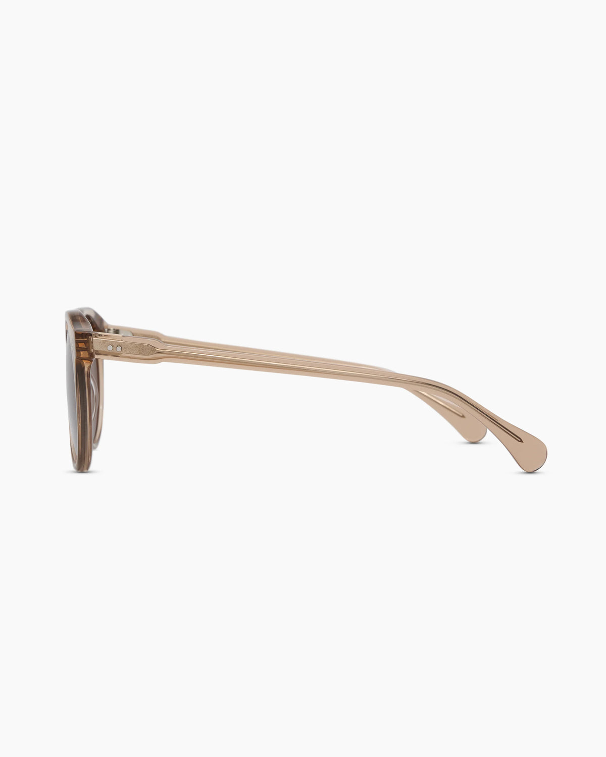 Tahiti Polarized Acetate Sunglasses - One Size / Clear Taupe with Brown lens