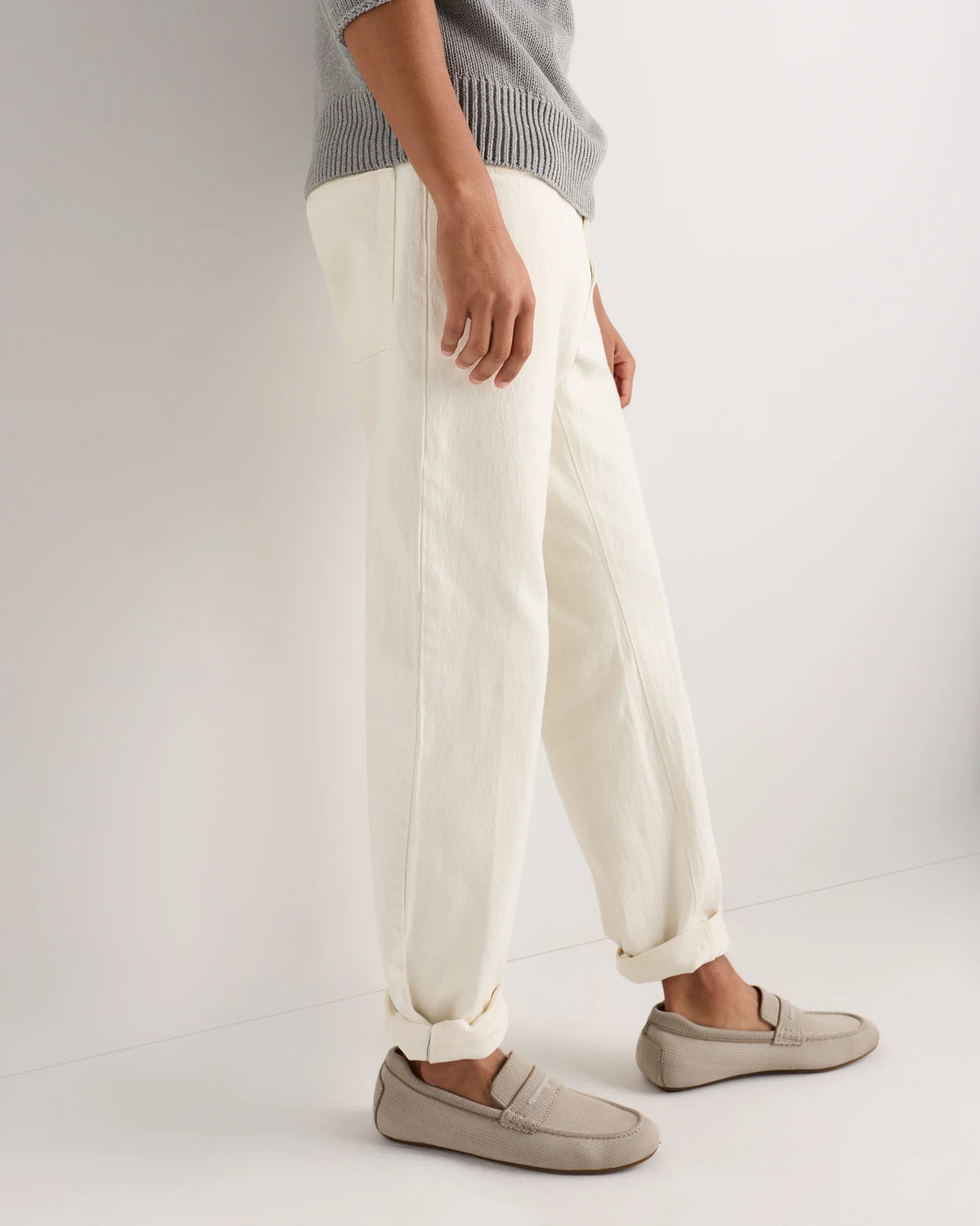 Recycled Knit Driving Loafer - 7 / Wheat