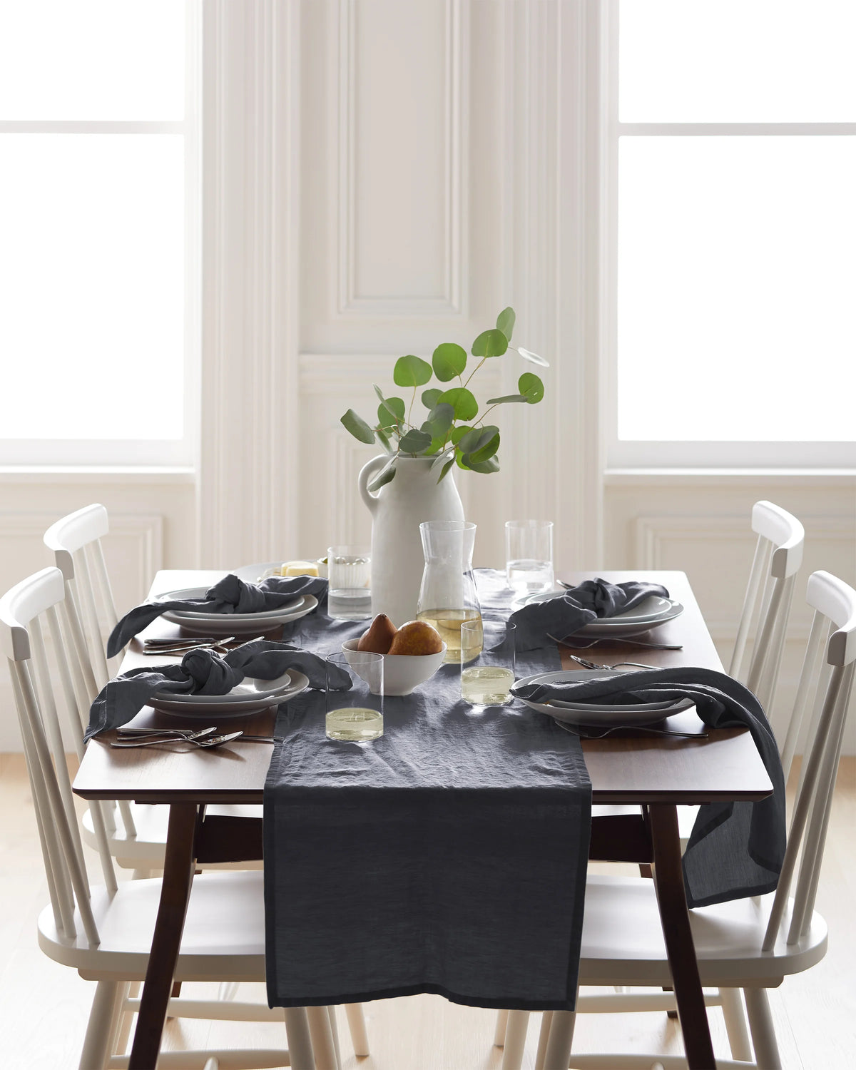 European Linen Table Runner - One Size / Mint