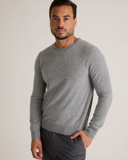 Mongolian Cashmere Crewneck Sweater - XS / Black