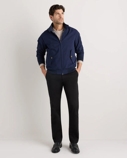 Heritage Water-Resistant Harrington Jacket - S / Deep Navy