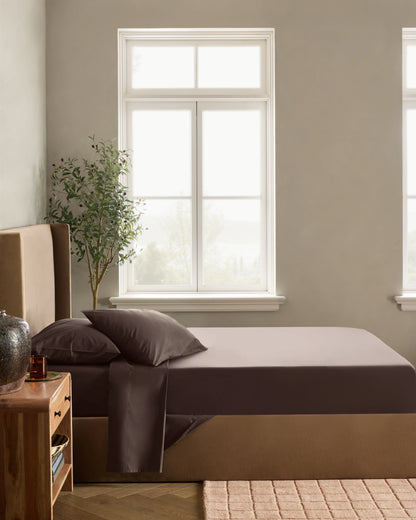 Organic Crisp Percale Sheet Set - Twin / White