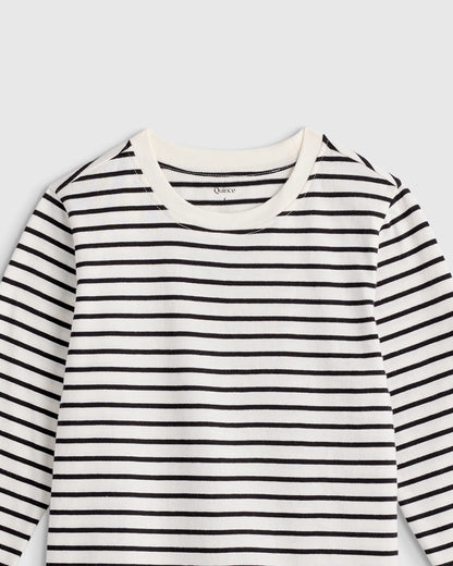 100% Organic Cotton Jersey Long Sleeve Tee - 2T / Dino Sketch