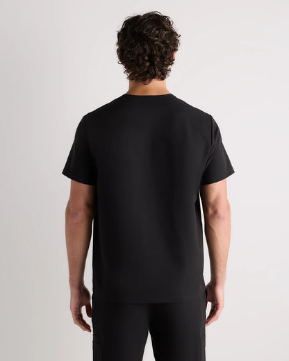 AeraFlex 3-Pocket Scrub Top - S / Bold Black