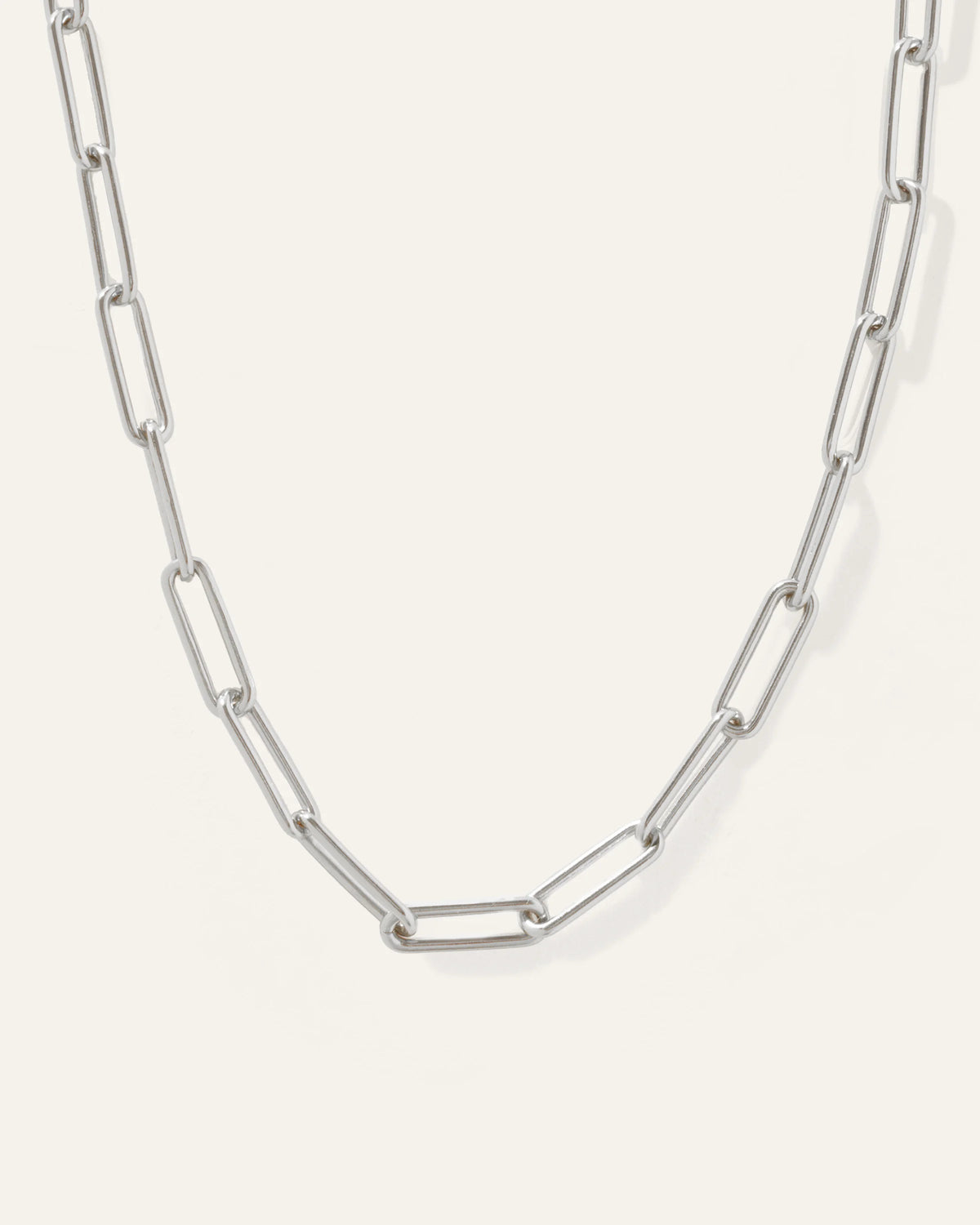 Bold Paperclip Chain Necklace - One Size / Gold Vermeil