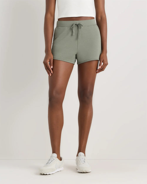 SuperSoft Fleece Shorts - XS / Smoked Thyme Green