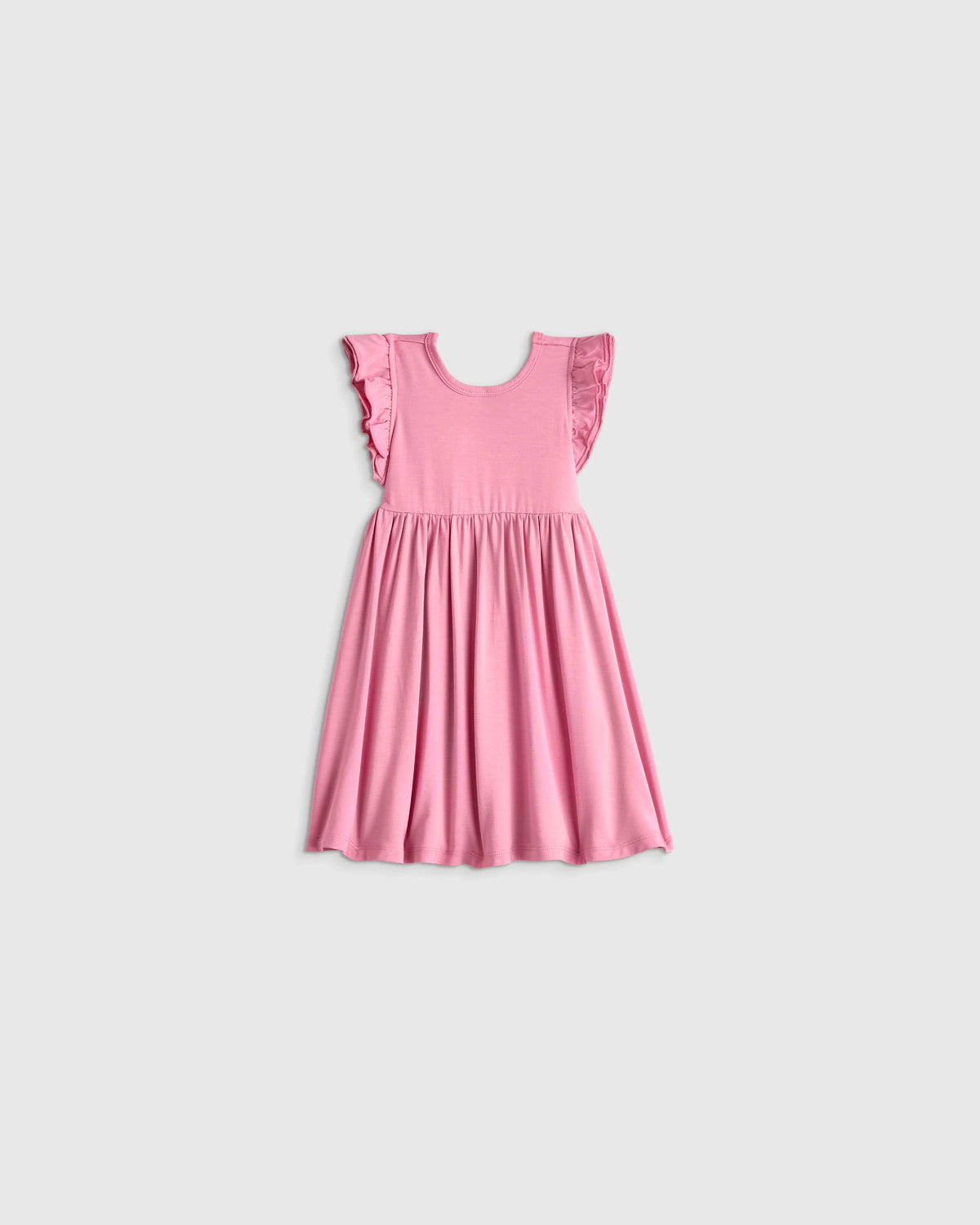 Bamboo Short Sleeve Flutter Twirl Dress - 12-18M / Starfish Pool