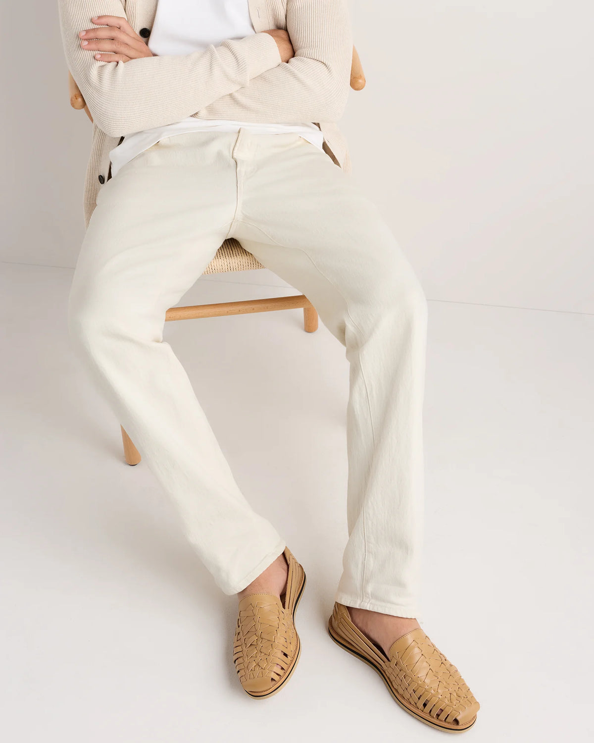 Handcrafted Leather Huarache Sandal - 7 / Brandy