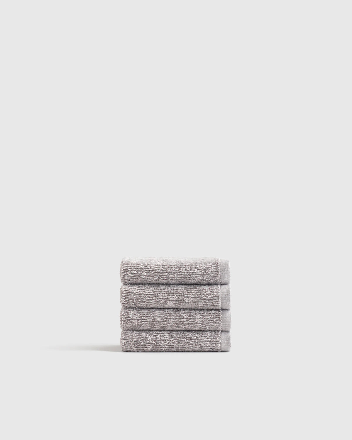 Turkish Ribbed Quick Dry Washcloth (Set of 4) - One Size / Mineral