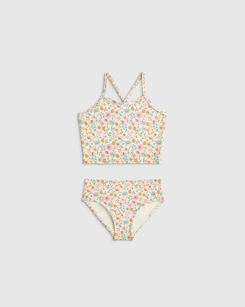 Tankini Swimsuit - 6 / Soft Ditsy Floral