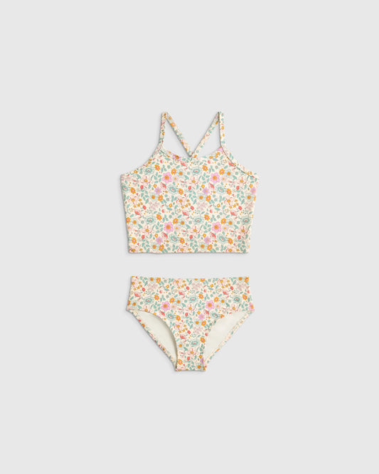Tankini Swimsuit - 6 / Soft Ditsy Floral