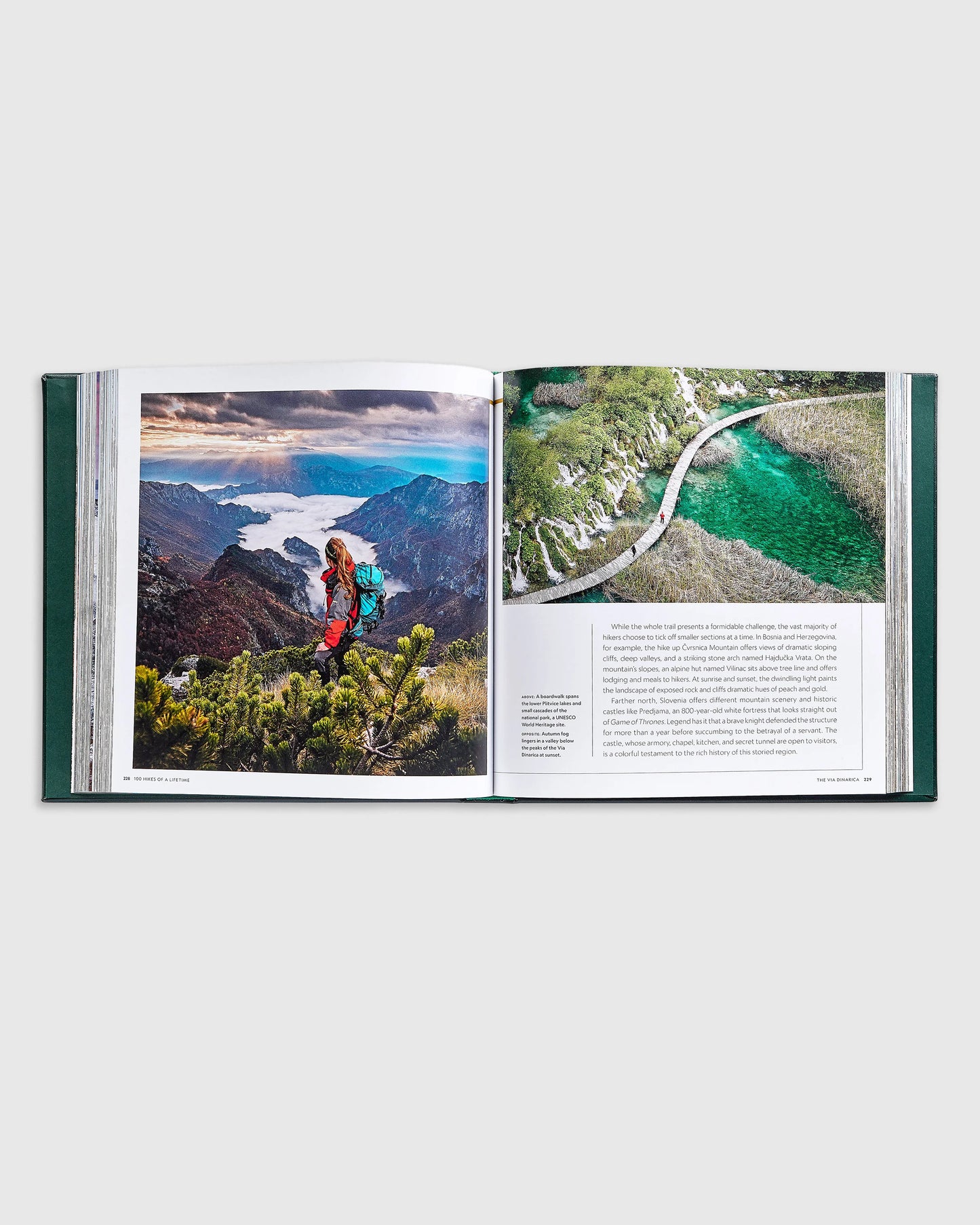 100 Hikes of a Lifetime Leather Bound Book - One Size / No Color