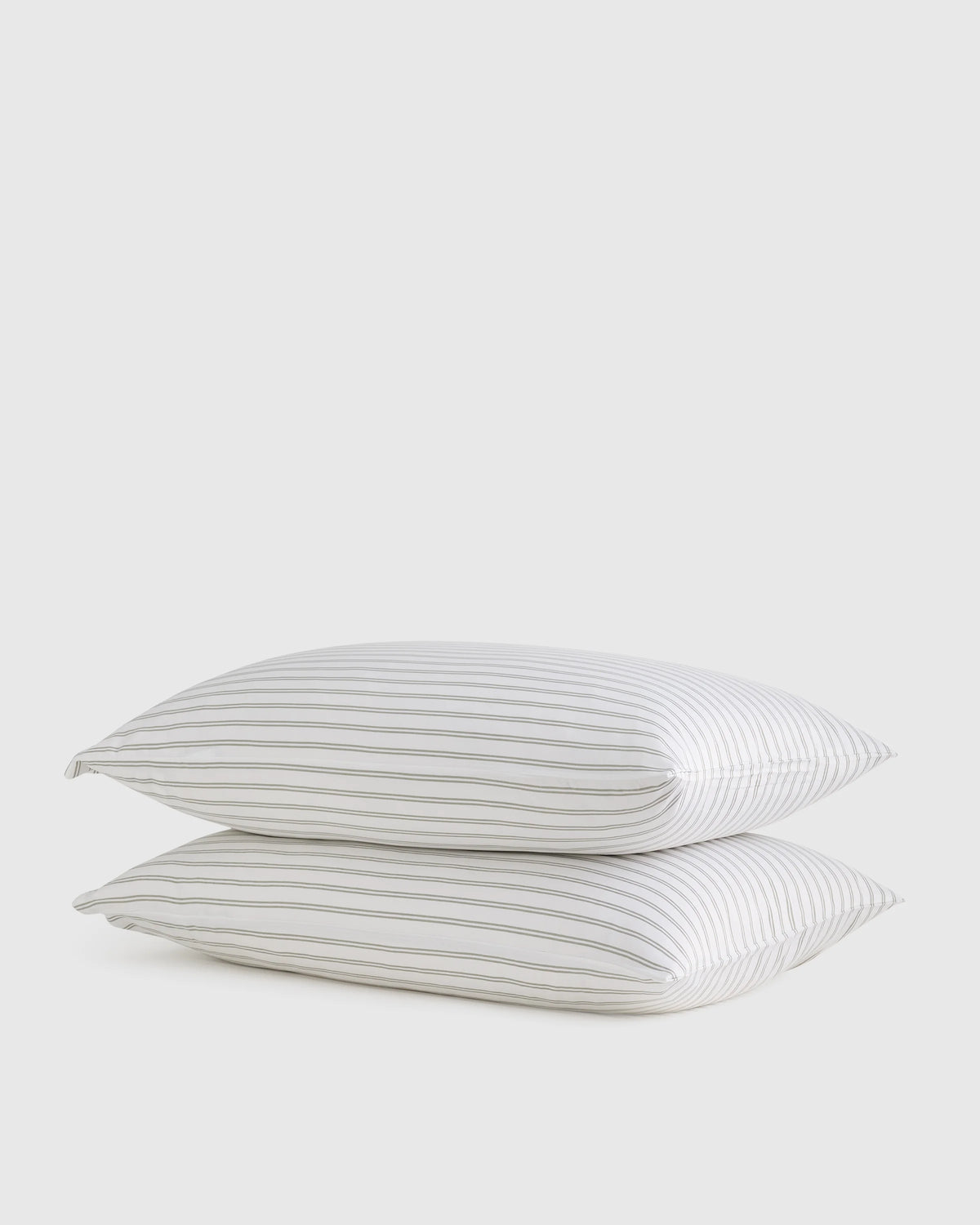 Bamboo Stripe Pillowcase Set - Standard / Double Stripe Espresso