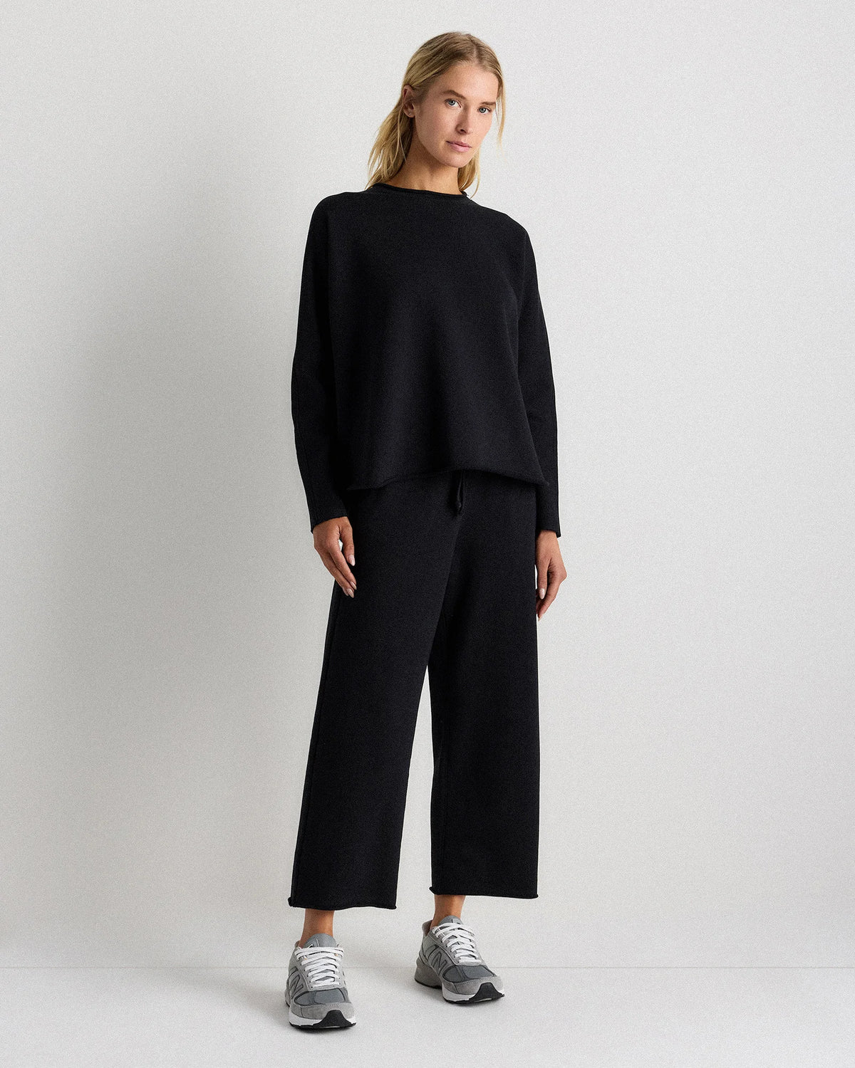 Organic French Terry Crew - XS / Ruby Red