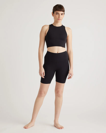 Ultra-Form High-Neck Cropped Tank - XS / Black Camo