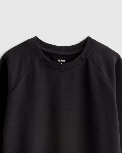Organic Cotton French Terry Crew Neck Sweatshirt - 2T / Heart Graphic
