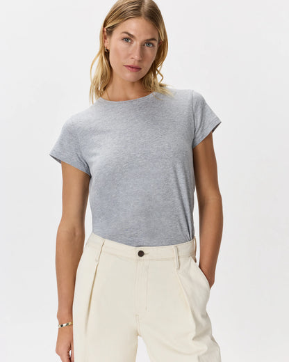 Cotton Modal Crew Neck Swing Tee - XS / White