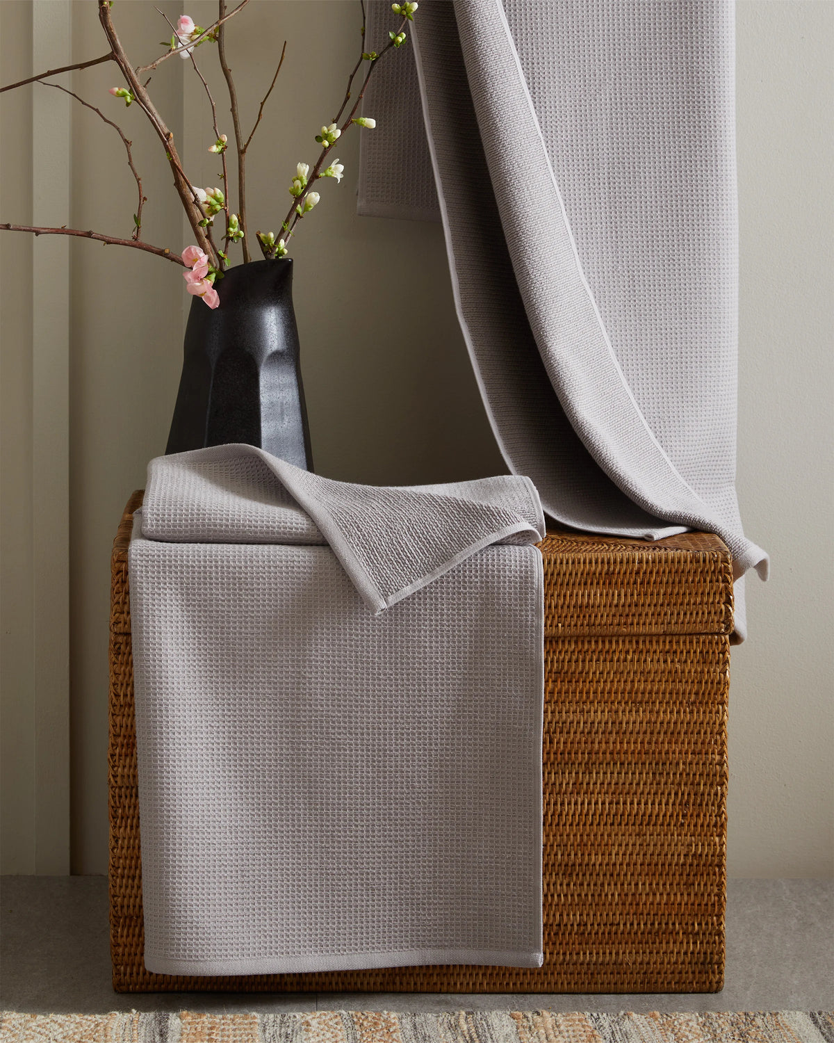 Turkish Waffle Terry Bath Sheet Bundle - One Size / White