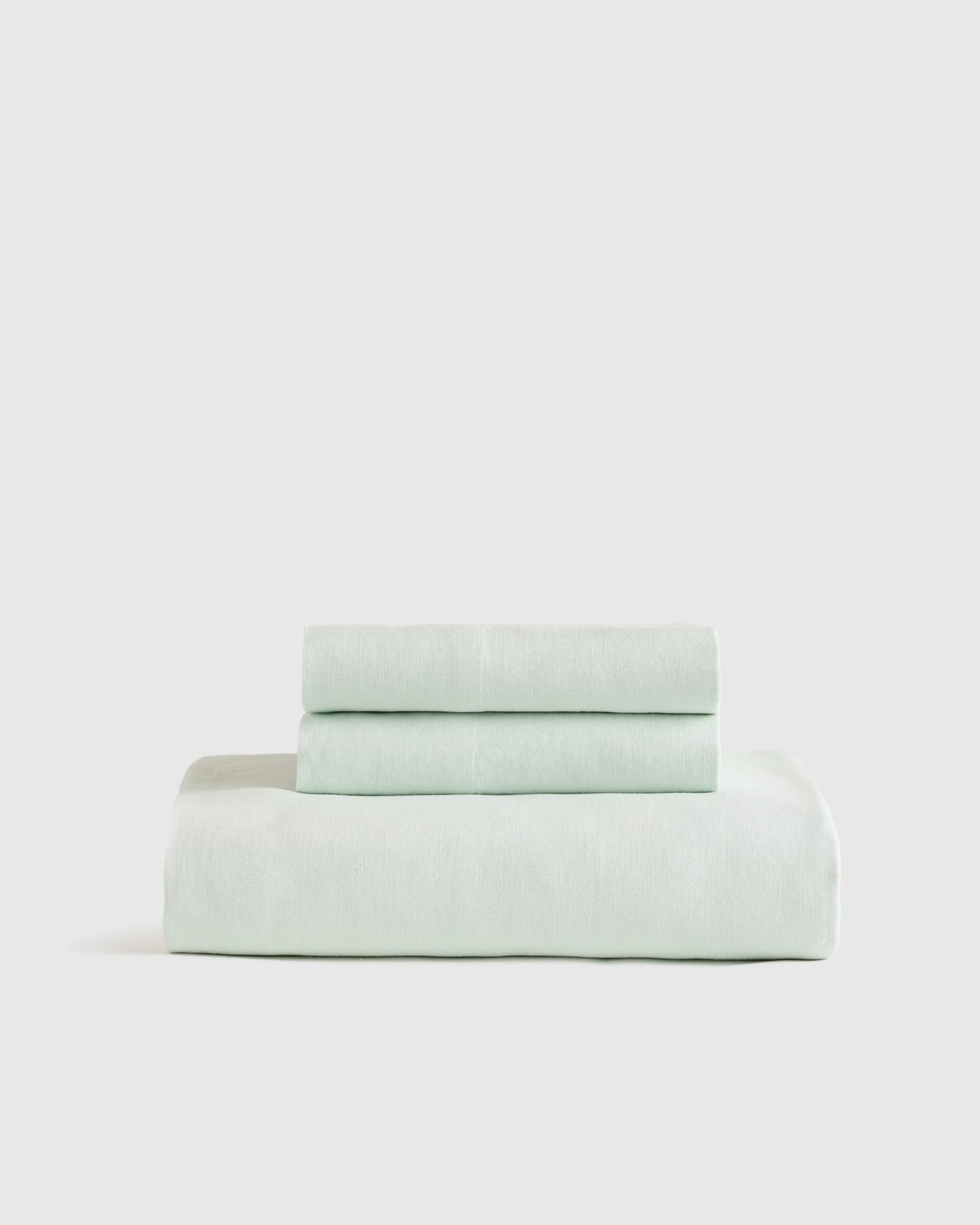 European Linen Fitted Sheet Set - Twin / Peach