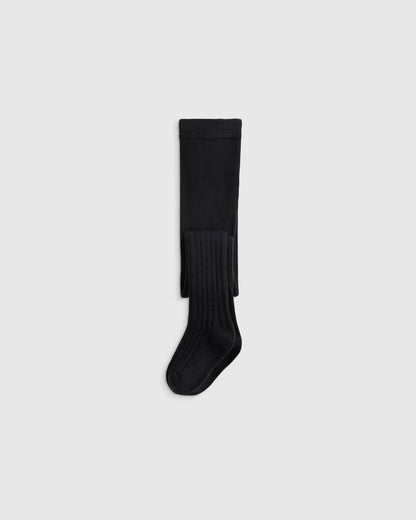 Organic Cotton Rib Tights (2-pack) - 0-6M / Ivory